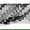 Mexen Lunar L uși de duș cu deschidere spre dreapta, 135 cm, transparent, aur roz - 834L-135-000-60-00-P