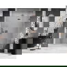 Mexen Lunar L uși de duș cu deschidere spre dreapta, 135 cm, transparent, aur roz - 834L-135-000-60-00-P