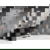 Mexen Lunar L ușă de duș batantă dreapta 85 cm, transparentă, cupru periat - 834L-085-000-65-00-P