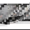 Mexen Lunar L uși de duș cu balamale dreapta 135 cm, transparent, cupru periat - 834L-135-000-65-00-P