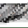 Mexen Lunar L uși de duș cu balamale dreapta 135 cm, transparent, cupru periat - 834L-135-000-65-00-P