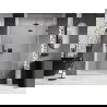 Mexen Lunar L ușă de duș rabatabilă dreaptă 130 cm, transparent, gri pistol periat - 834L-130-000-66-00-P