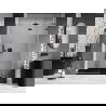 Mexen Lunar L ușa de duș batantă dreaptă 135 cm, transparent, gri armă periat - 834L-135-000-66-00-P