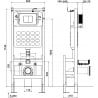 Mexen Tex Air F cadru încastrat independent pneumatic pentru WC - 61101A