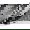 Mexen Lunar L uși de duș batante dreapta 80 cm, transparente, gun metal - 834L-080-000-95-00-P