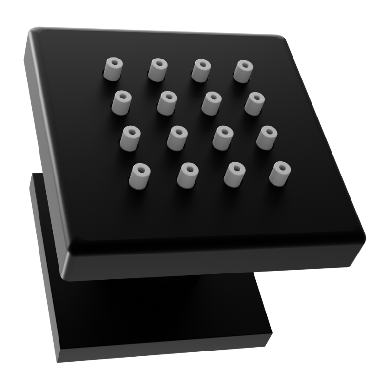 Mexen oldalsó falra szerelhető fúvóka, fekete - 79360-70