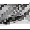 Mexen Lunar L ușă de duș batantă dreaptă 140 cm, transparent, gun metal - 834L-140-000-95-00-P