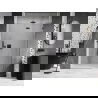 Mexen Lunar L ușă de duș batantă dreaptă 140 cm, transparent, gun metal - 834L-140-000-95-00-P