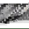 Mexen Lunar-F ușă de duș pliabilă dreaptă 60 cm, transparentă, gri armă periat - 836-060-000-66-00-P