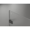 Mexen Lunar-F ușă de duș pliante dreapta 70 cm, transparentă, gri armă periat - 836-070-000-66-00-P