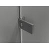 Mexen Lunar-F ușă de duș pliante dreapta 70 cm, transparentă, gri armă periat - 836-070-000-66-00-P