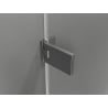 Mexen Lunar-F ușă de duș pliante dreapta 70 cm, transparentă, gri armă periat - 836-070-000-66-00-P