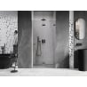 Mexen Lunar-F ușă de duș pliante dreapta 70 cm, transparentă, gri armă periat - 836-070-000-66-00-P