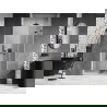 Mexen Lunar-F uși de duș pliabile dreapta 80 cm, transparent, gri armat periat - 836-080-000-66-00-P