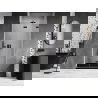 Mexen Lunar-F ușă de duș pliabilă dreaptă 60 cm, transparentă, neagră - 836-060-000-70-00-P