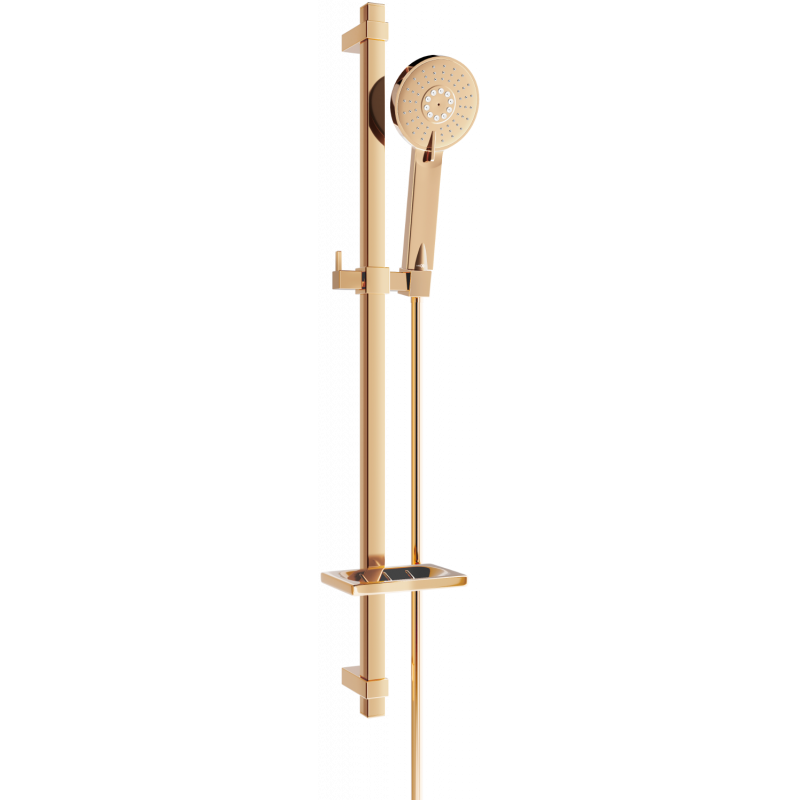 Mexen DQ40 set de duș glisant, aur roz - 785404581-60