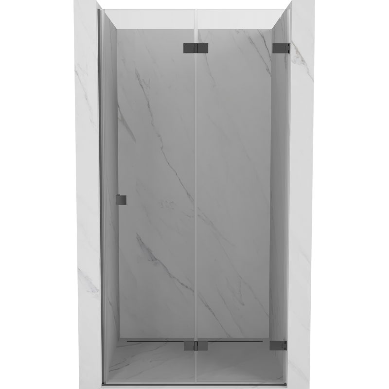 Mexen Lunar-F uși duș pliante dreapta 65 cm, transparente, finisaj metalic - 836-065-000-95-00-P