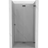Mexen Lunar-F ușă de duș pliabilă dreapta 80 cm, transparentă, gun metal - 836-080-000-95-00-P