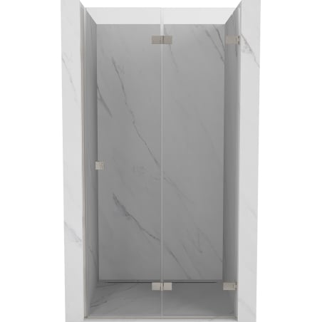 Mexen Lunar-F ușă de duș pliabilă dreaptă 75 cm, transparentă, nichel periat - 836-075-000-97-00-P