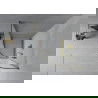 Cabină de duș semicirculară Mexen Rio 90 x 90 cm, geam mat, aurie - 863-090-090-50-30
