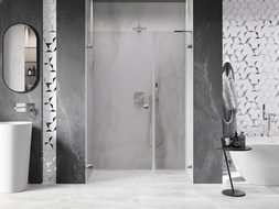 Mexen Lunar-B L uși de duș pivotante stânga 125 cm, transparent, crom - 832SL-125-050-01-00-L