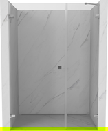 Ușile de duș cu deschidere spre stânga Mexen Lunar-B 130 cm, transparent, crom - 832S-130-050-01-00-L