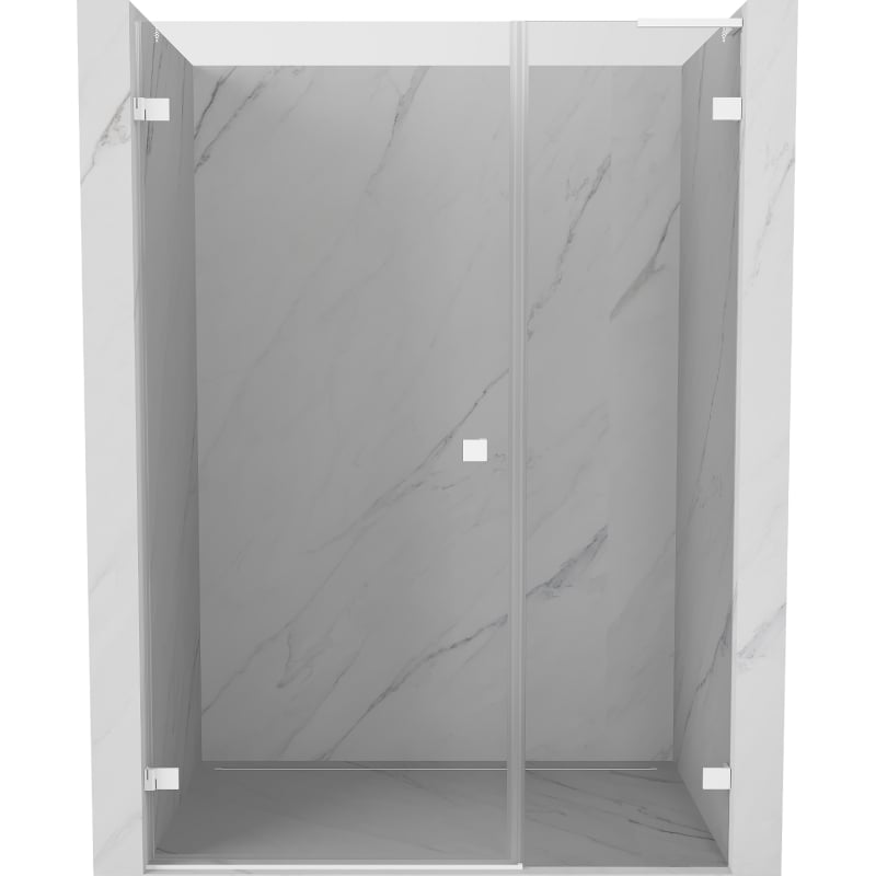Mexen Lunar-B L uși de duș pivotante stânga 110 cm, transparent, alb - 832SL-110-050-20-00-L