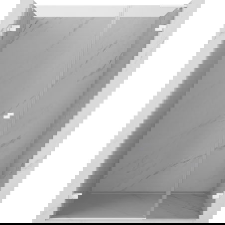 Mexen Lunar-B L ușă de duș rabatabilă stânga 115 cm, transparentă, albă - 832SL-115-050-20-00-L