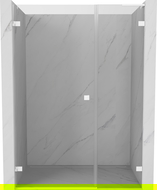 Mexen Lunar-B L uși de duș pivotante stânga 150 cm, transparent, alb - 832SL-150-050-20-00-L