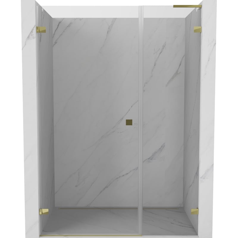 Mexen Lunar-B L uși de duș pivotante stânga 115 cm, transparent, auriu - 832SL-115-050-50-00-L