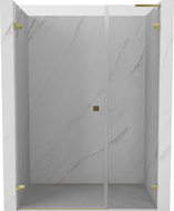 Mexen Lunar-B L uși de duș batante stânga 120 cm, transparente, aurii - 832SL-120-050-50-00-L