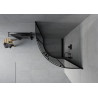 Mexen Rio cabină de duș semirotundă 70 x 70 cm, grafit, neagră - 863-070-070-70-40