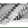 Mexen Lunar-B uși de duș oscilo-batantă stânga 120 cm, transparent, alb - 832S-120-050-20-00-L