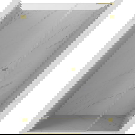 Mexen Lunar-B L ușă de duș batantă stânga 150 cm, transparentă, aurie periată - 832SL-150-050-55-00-L