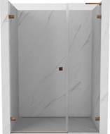 Mexen Lunar-B L uși de duș batante pe partea stângă 110 cm, transparent, aur roz - 832SL-110-050-60-00-L