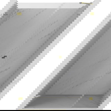Mexen Lunar-B ușă de duș oscilo-batantă stânga 120 cm, transparentă, aurie - 832S-120-050-50-00-L