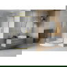 Mexen Rio cabină de duș semicirculară 70 x 70 cm, mat, aurie + cabina Rio, albă - 863-070-070-50-30-4710