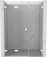 Mexen Lunar-F uși de duș pliabile stânga 110 cm, transparent, alb - 836S-110-050-20-00-L