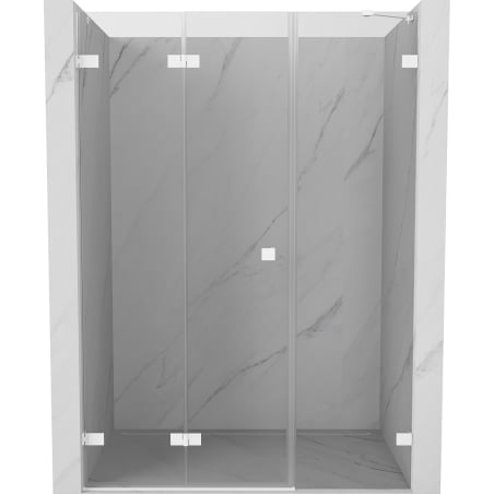 Mexen Lunar-F ușă de duș pliabilă stânga 135 cm, transparentă, albă - 836S-135-050-20-00-L