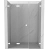Mexen Lunar-F ușă de duș pliabilă stânga 135 cm, transparentă, albă - 836S-135-050-20-00-L