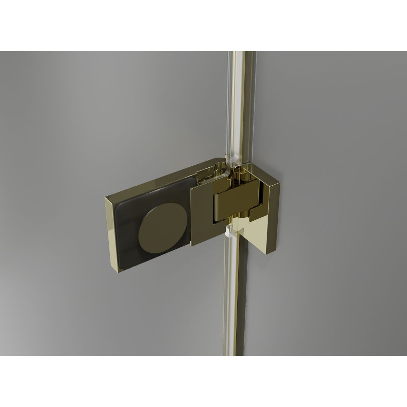 Mexen Lunar-F uși de duș pliante stânga 140 cm, transparent, auriu - 836S-140-050-50-00-L