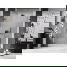 Mexen Lunar-B L uși de duș cu deschidere spre stânga 150 cm, transparent, gri metalizat periat - 832SL-150-050-66-00-L