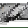 Mexen Lunar-B L uși de duș cu deschidere spre stânga 150 cm, transparent, gri metalizat periat - 832SL-150-050-66-00-L