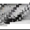 Mexen Lunar-B L uși de duș cu deschidere spre stânga 150 cm, transparent, gri metalizat periat - 832SL-150-050-66-00-L