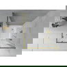 Mexen Rio cabină de duș pătrată 80 x 80 cm, Înghețat, Aurie + cadă de duș Rio, Albă - 860-080-080-50-30-4510
