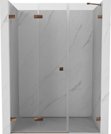 Mexen Lunar-F uși de duș pliante stânga 110 cm, transparent, aur roz - 836S-110-050-60-00-L