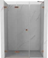 Mexen Lunar-F uși de duș pliante stânga 135 cm, transparent, cupru periat - 836S-135-050-65-00-L