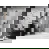 Mexen Lunar-F ușă de duș pliabilă stânga 110 cm, transparent, gri metalizat periat - 836S-110-050-66-00-L