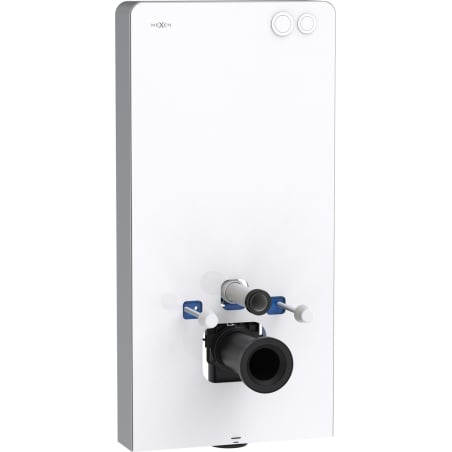 Mexen Tex Air G fali feletti pneumatikus WC tartószerkezet, fehér üveg - 61150A-20