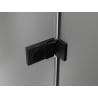 Mexen Lunar-F uși de duș pliante stânga 115 cm, transparent, negru - 836S-115-050-70-00-L